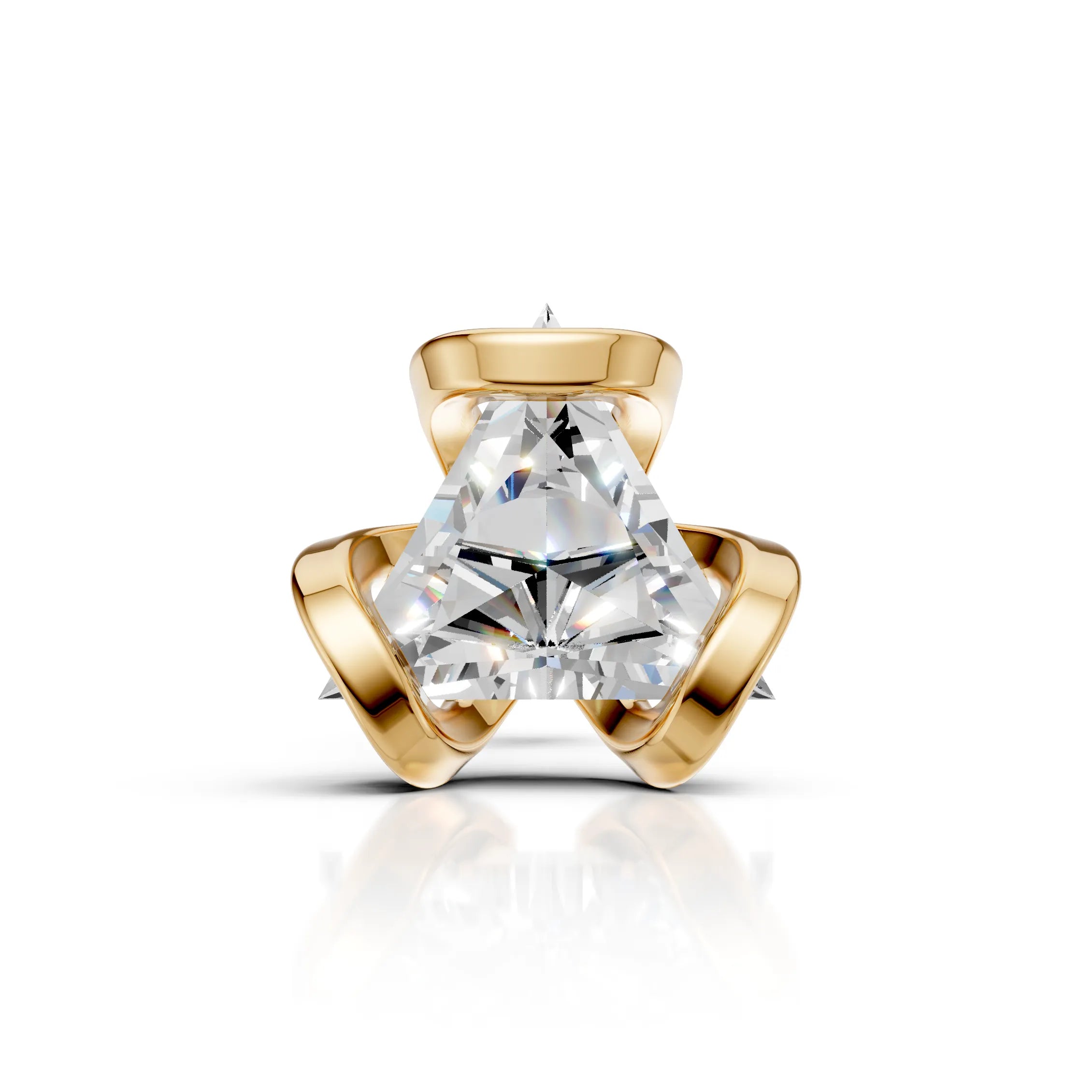 Triangle Cut Wrapped Stud (1 PC)