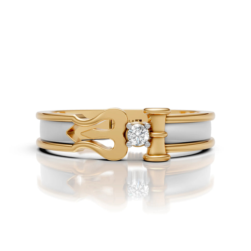 Royal Trident Solitaire Ring