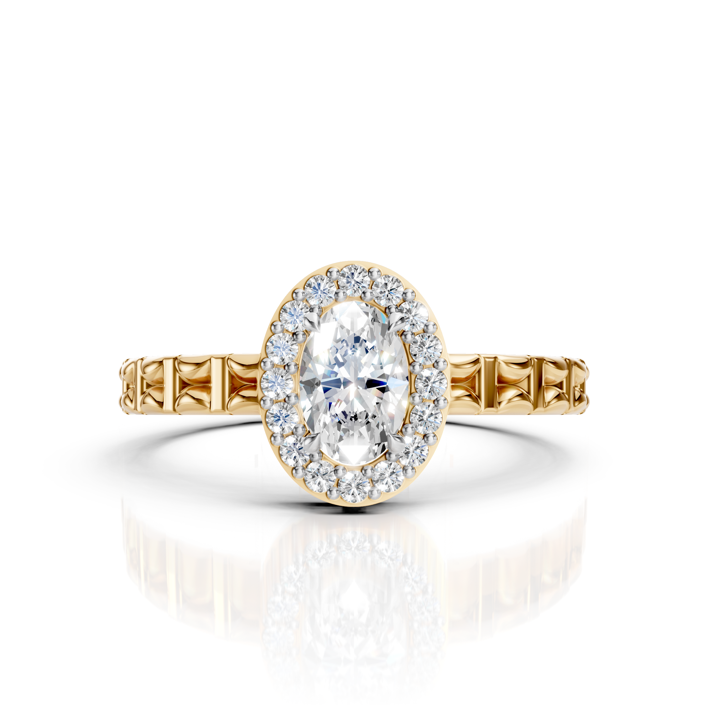 Oval Halo Ring