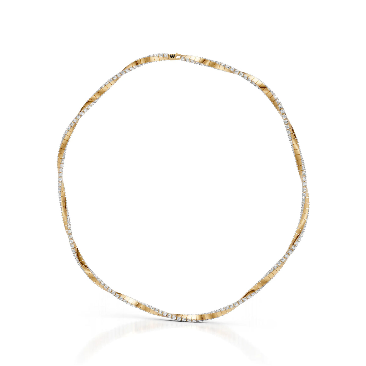 Sculpted Diamond Bar Chain