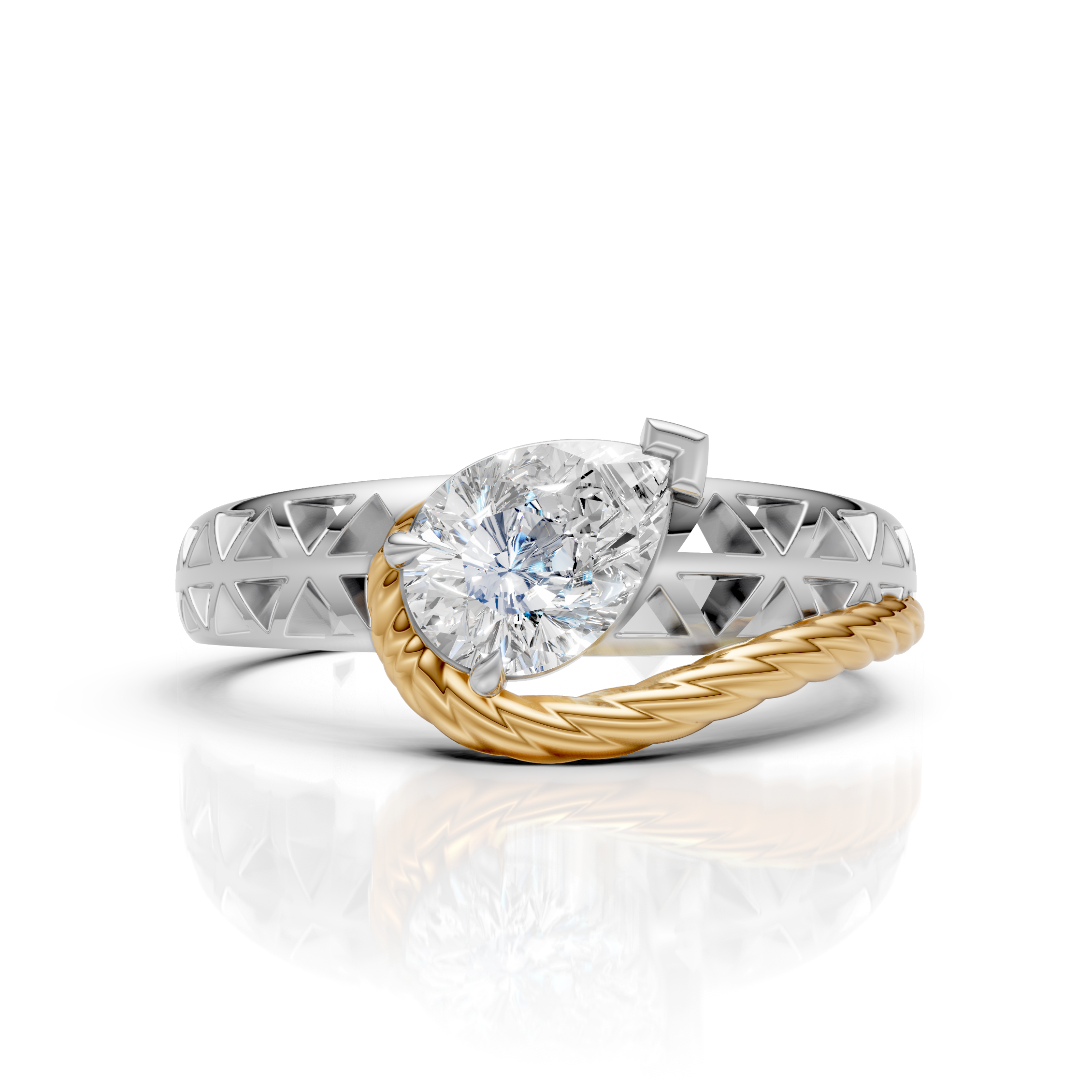 Pear Fusion Ring