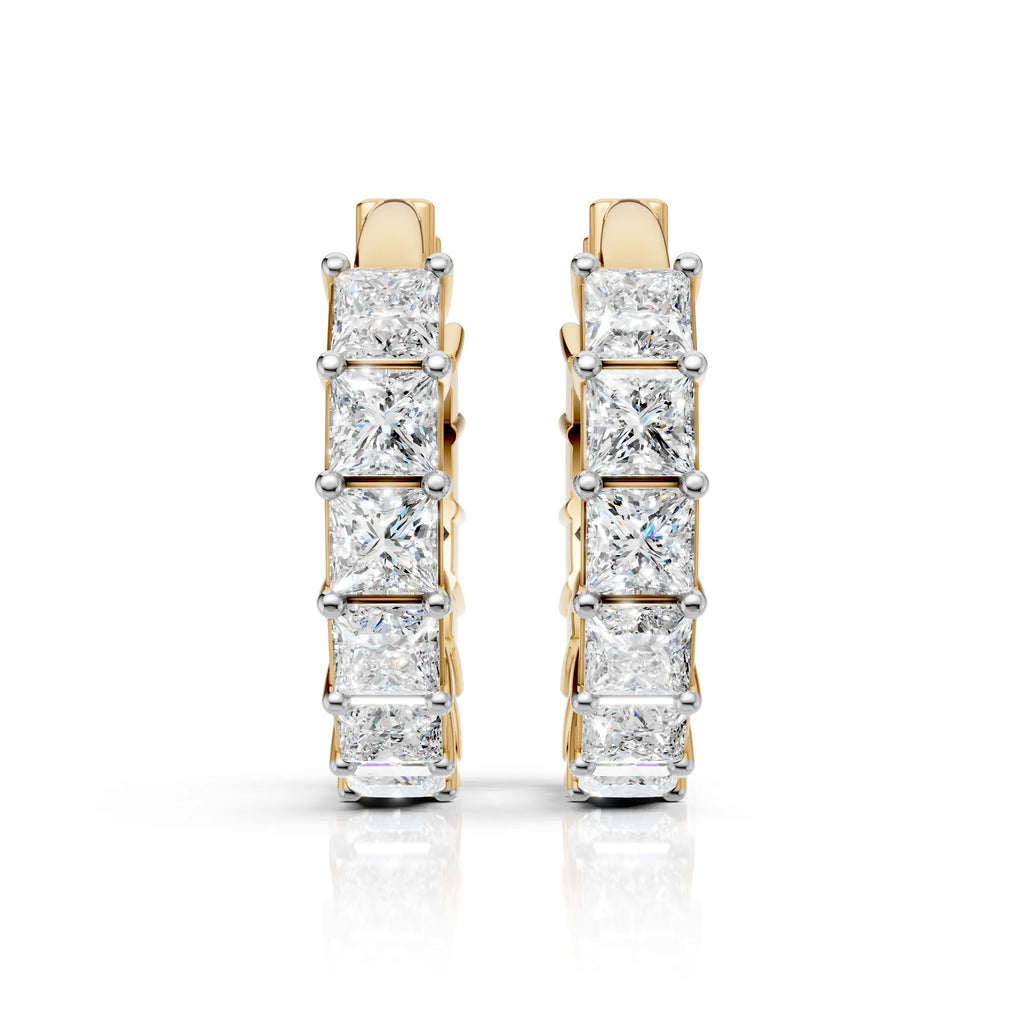 Princess Row Earrings (1 Pair)