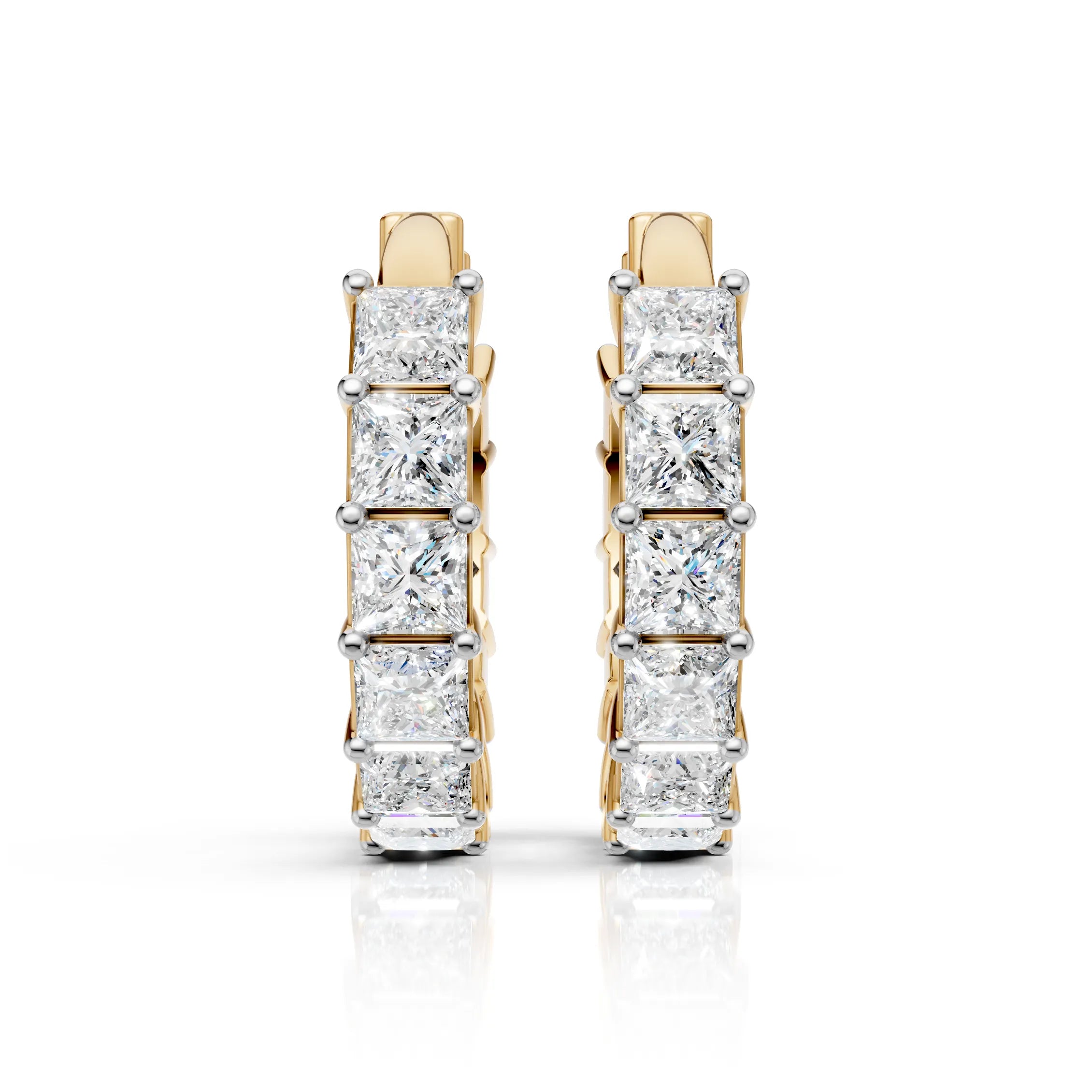 Princess Row Earrings (1 Pair)