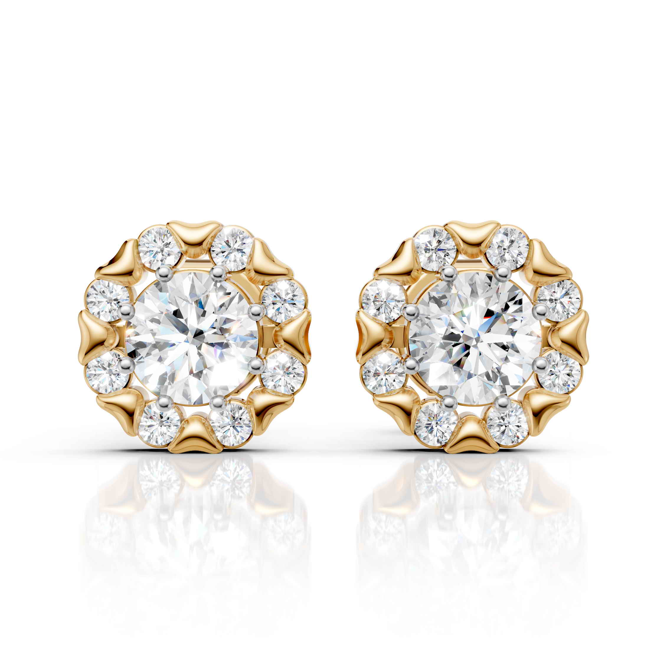 Snow Blossom Diamond Earrings (1 Pair)
