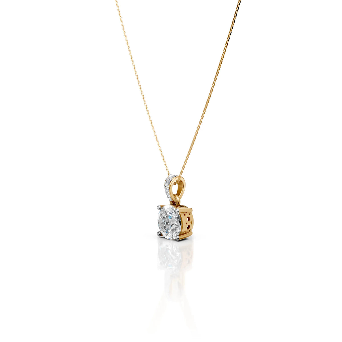 2 CT Portuguese CutPendant With Chain