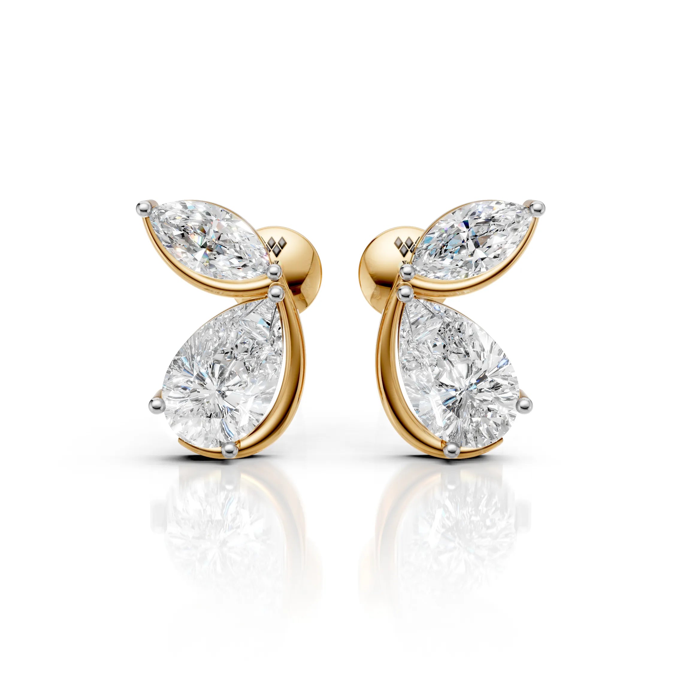 Twin Tear Earrings (1 Pair)