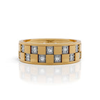 Geometric Diamond Panel Band