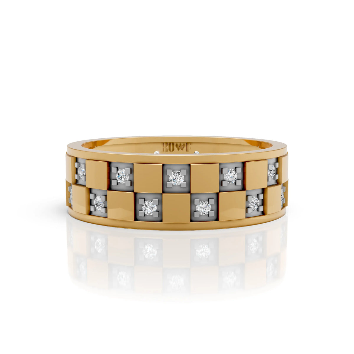 Geometric Diamond Panel Band