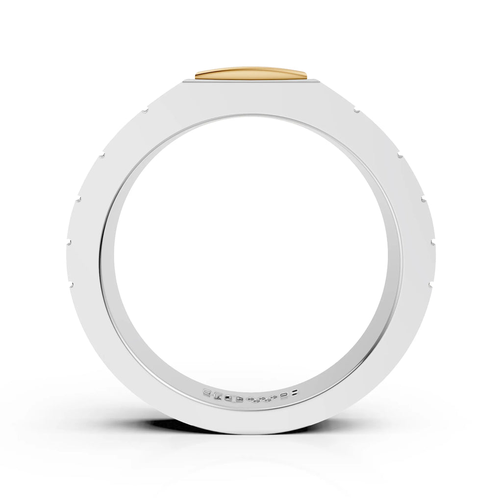 Metro Block Two-Tone Ring