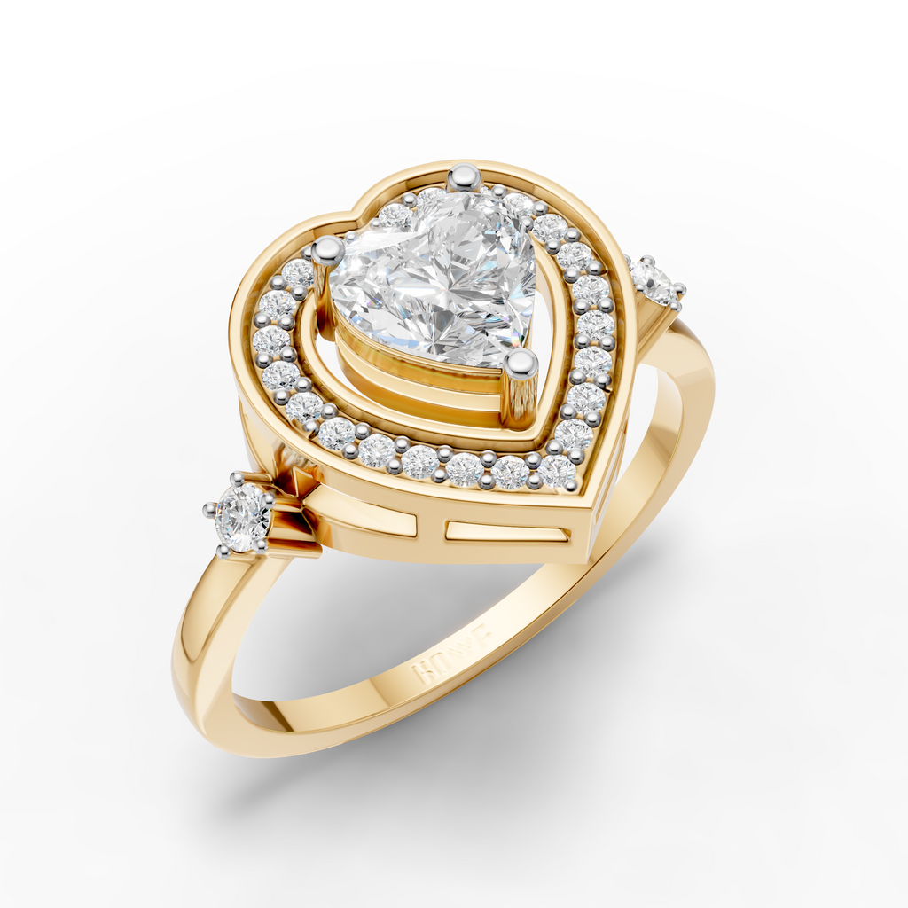 Heart Solitaire Ring