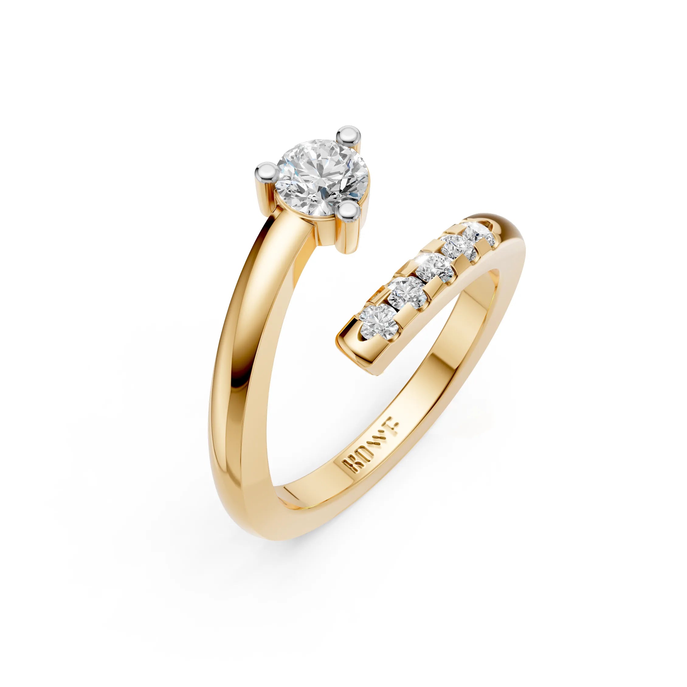 Open Solitaire Ring