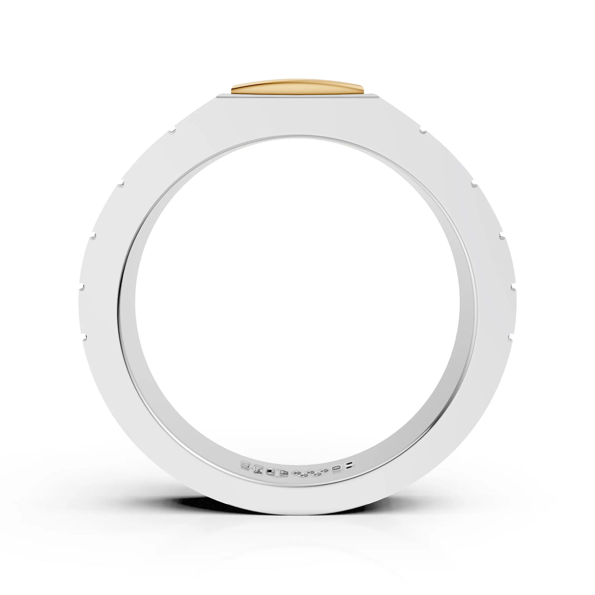 Metro Block Two-Tone Ring