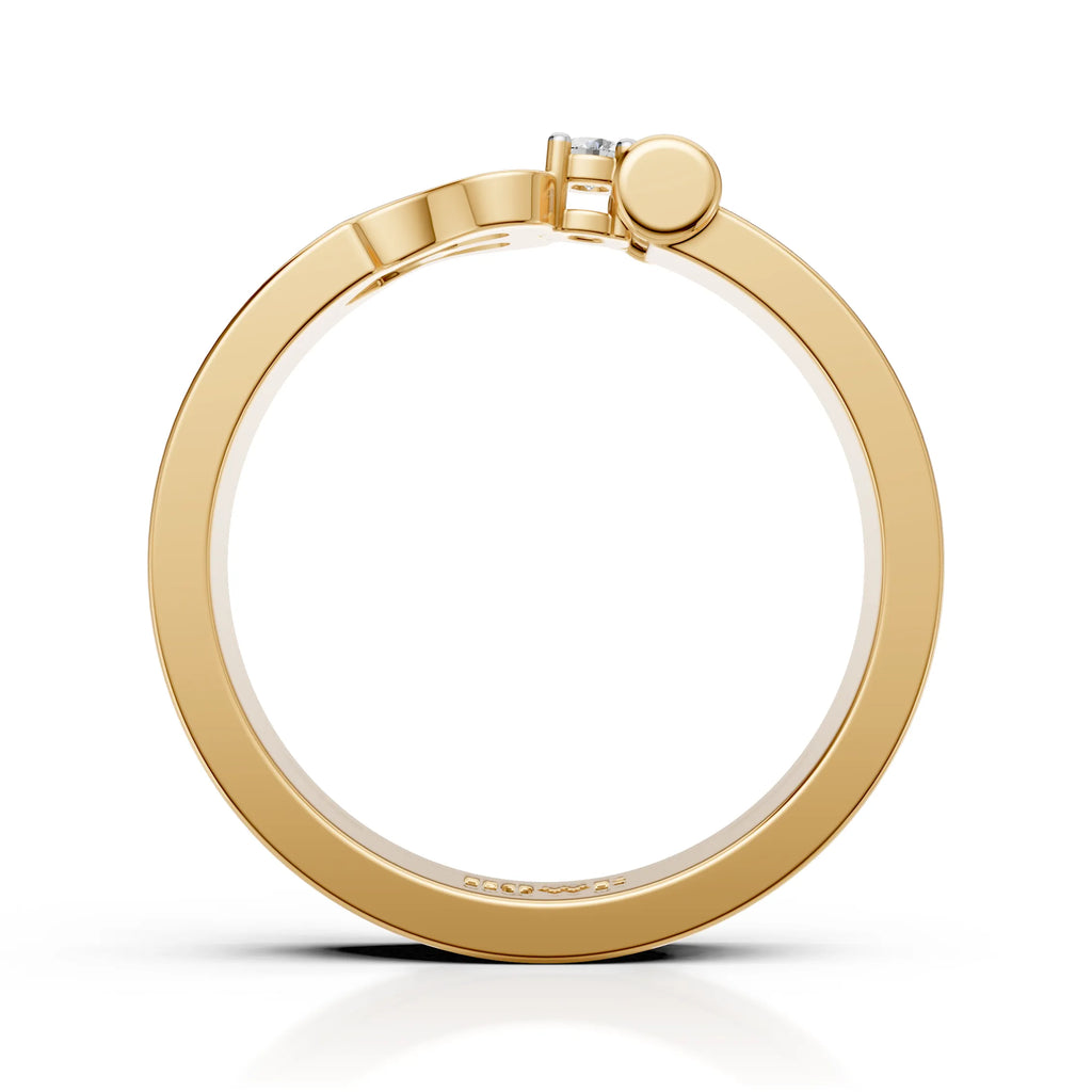 Royal Trident Solitaire Ring