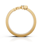 Royal Trident Solitaire Ring