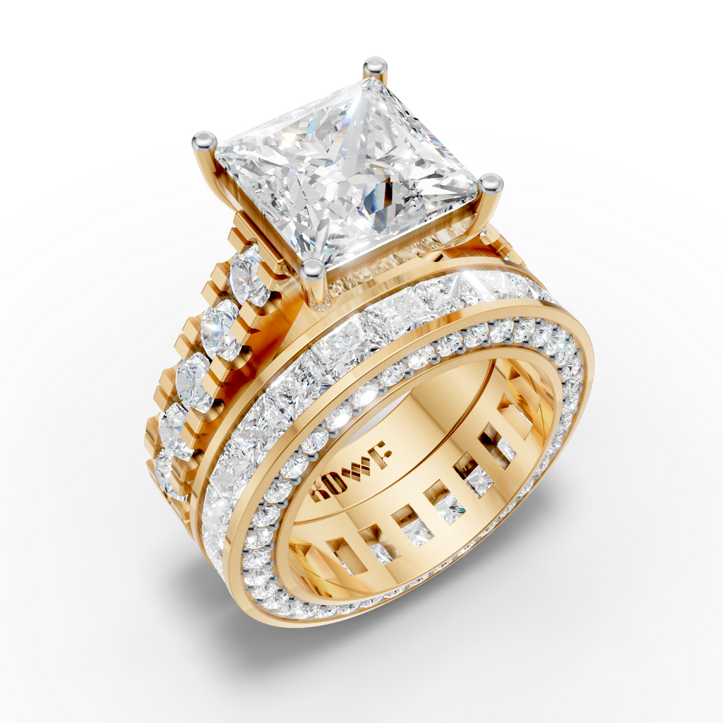 Princess Cut Wedding Ring Set