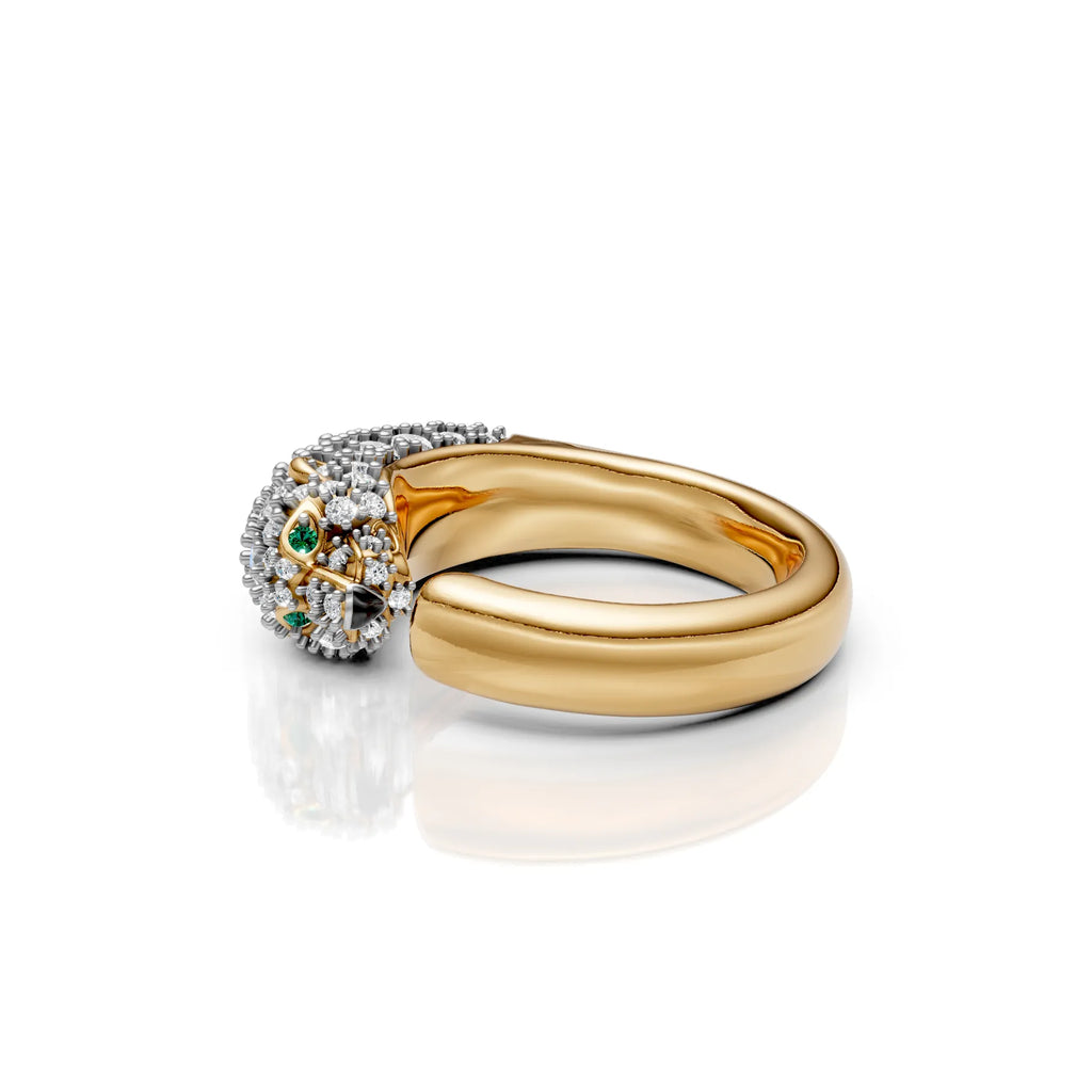 Diamond Leopard Luxe Ring
