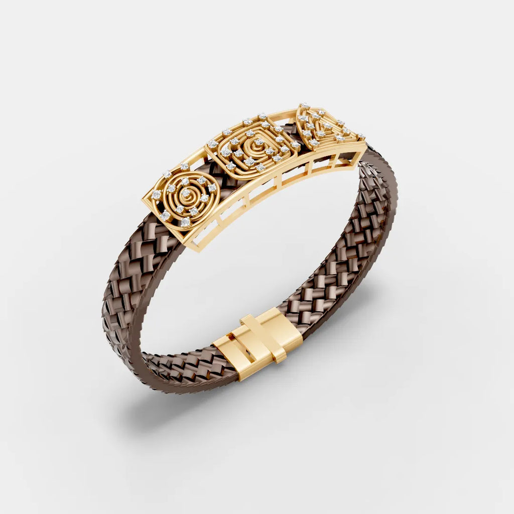 Artistic Spiral Leather Belt