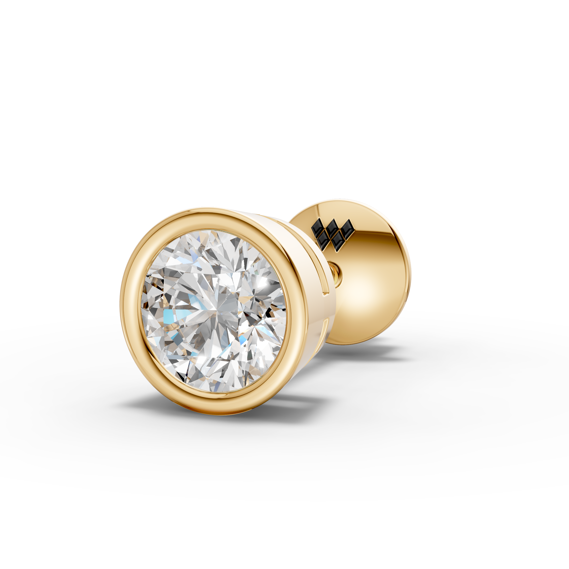 Round Bezel Stud ( 1 PC)