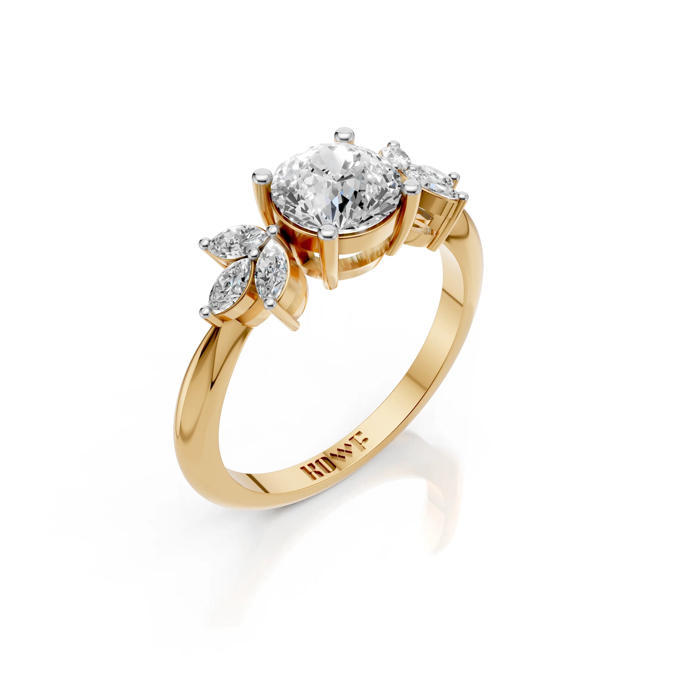 Portuguese Cut Engagement Ring
