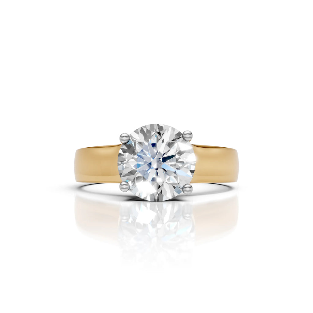 Classic Crown Solitaire Ring