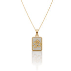 Om Pendant – Rectangular Spiritual Charm
