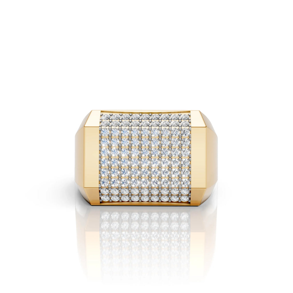 Diamond Grid Ring