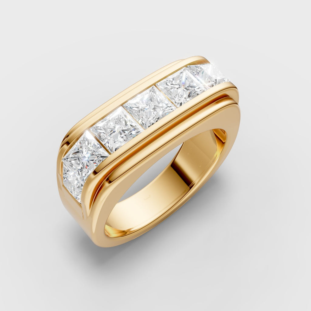 Princess-Cut Band Ring