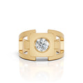 Modern Orbit Solitaire Men's Ring