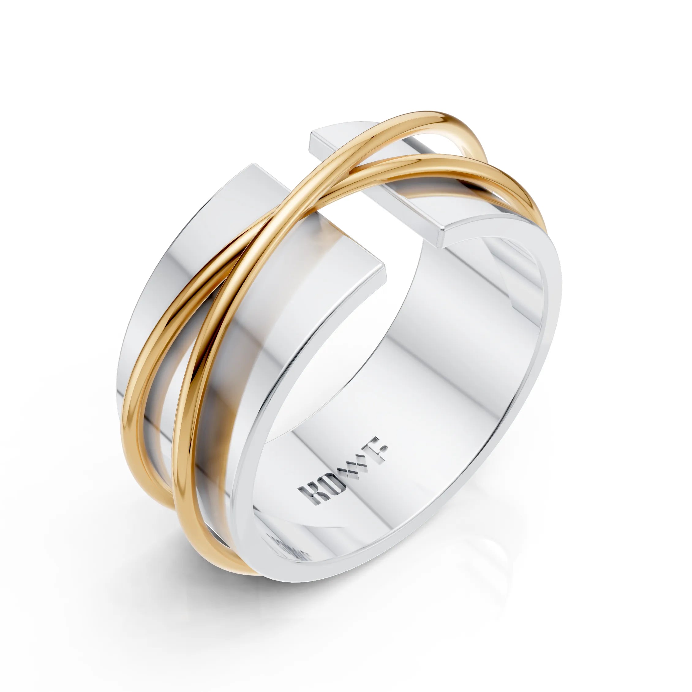 Luxury Crossover Band Ring