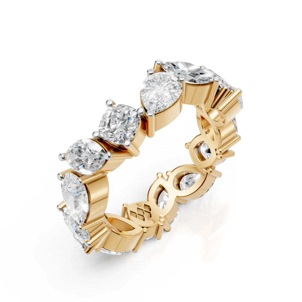 Luxury Multi-Shape Diamond Eternity Band