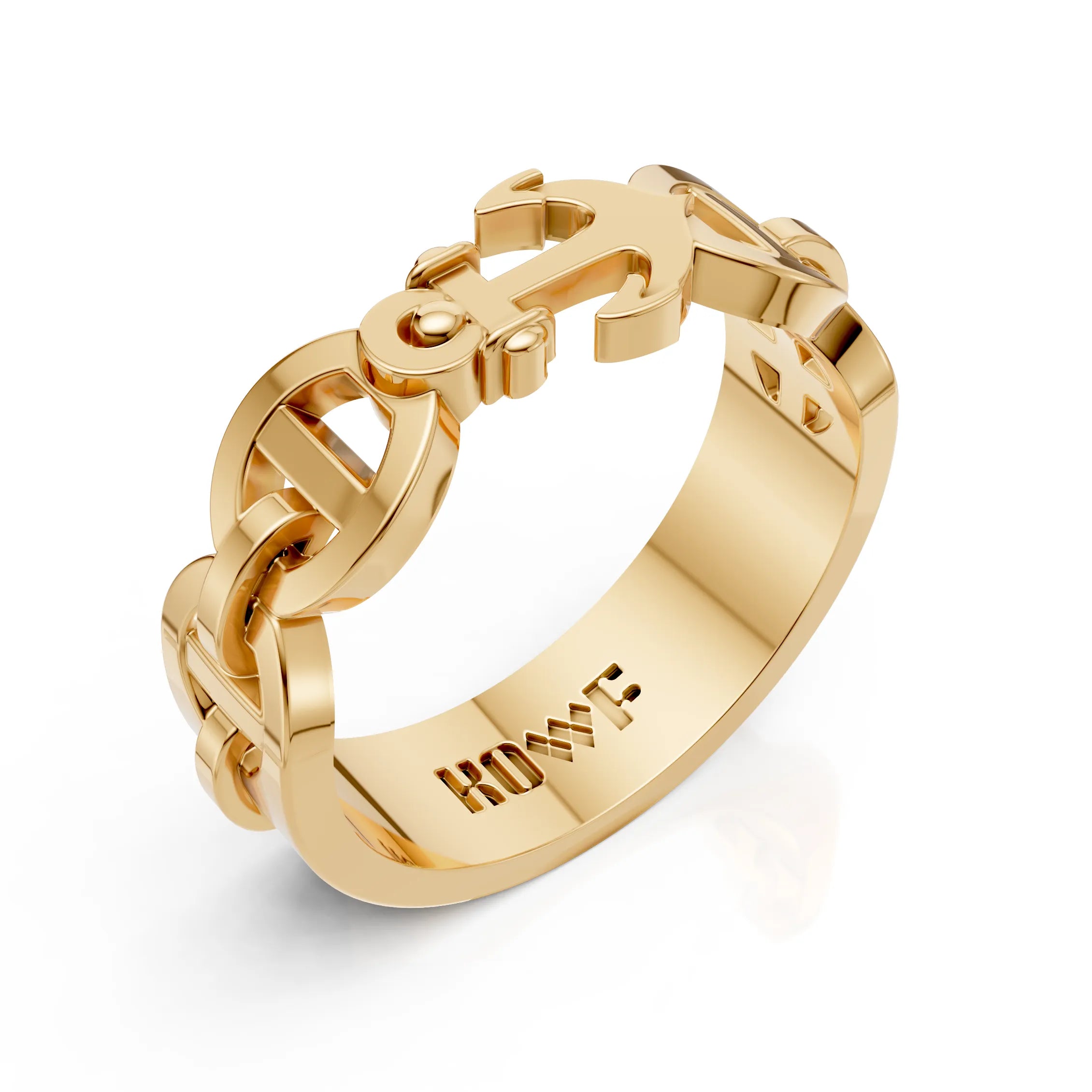 Luxury Anchor Link Ring