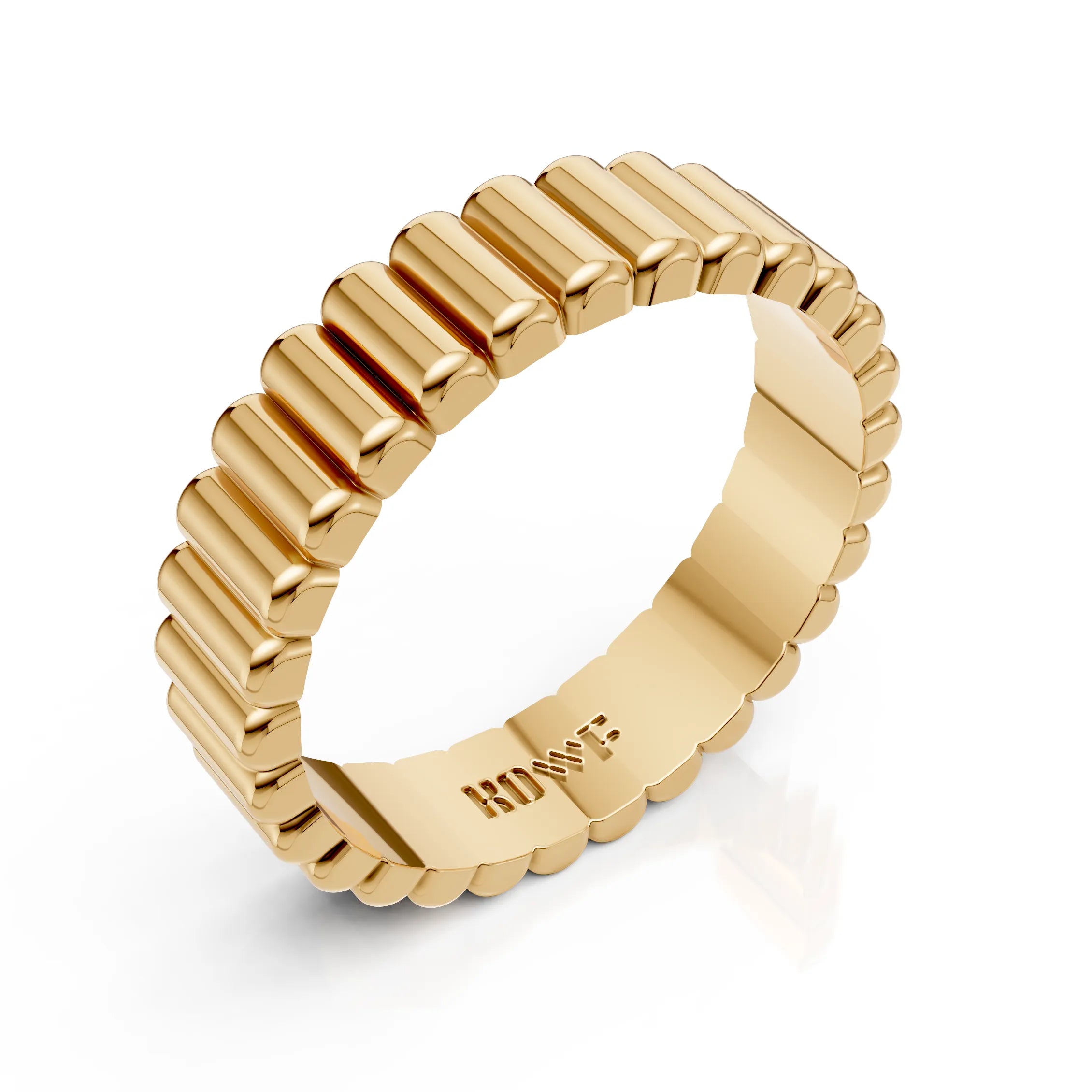 Luxury Ribbed Eternity Band