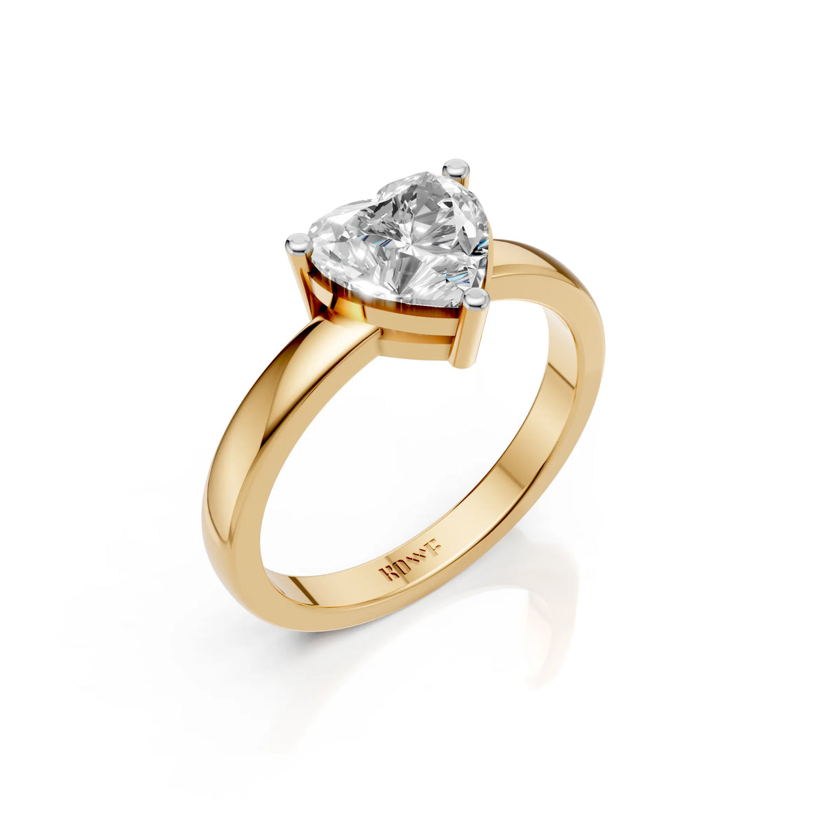 Heart Solitaire Ring For Women