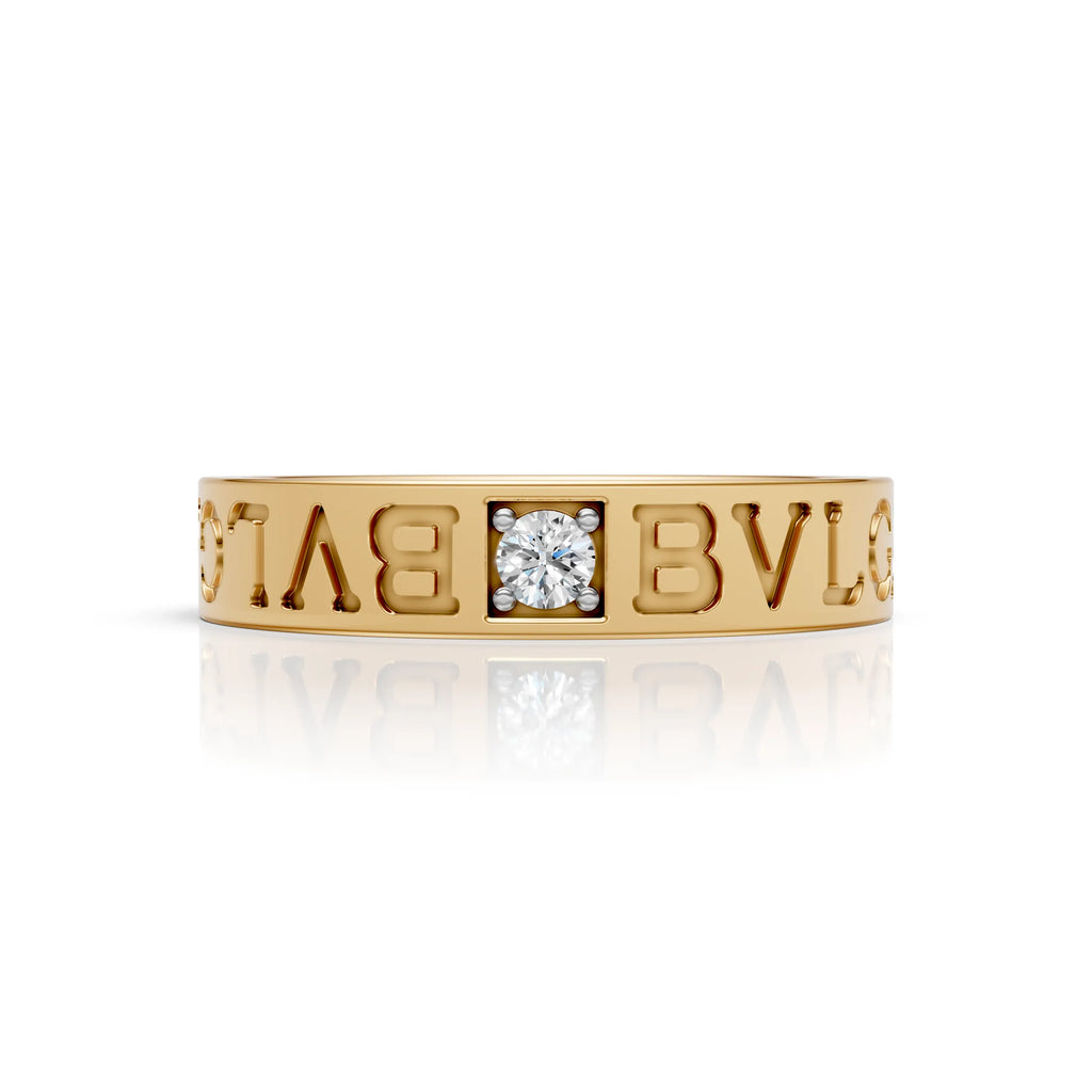Custom Letter Diamond Ring