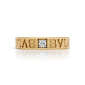 Custom Letter Diamond Ring