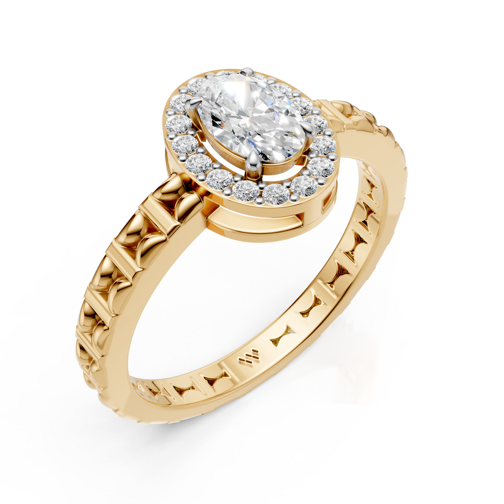 Oval Halo Ring