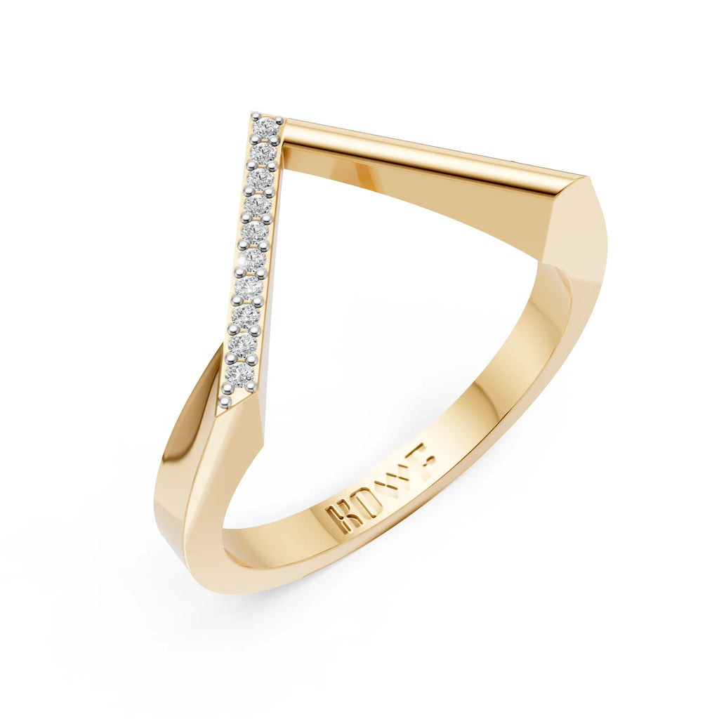 Prism Triangle Diamond Ring