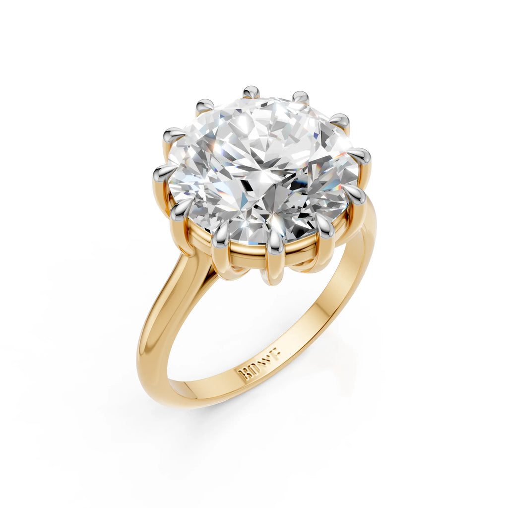 Royal Crown Solitaire Diamond Ring