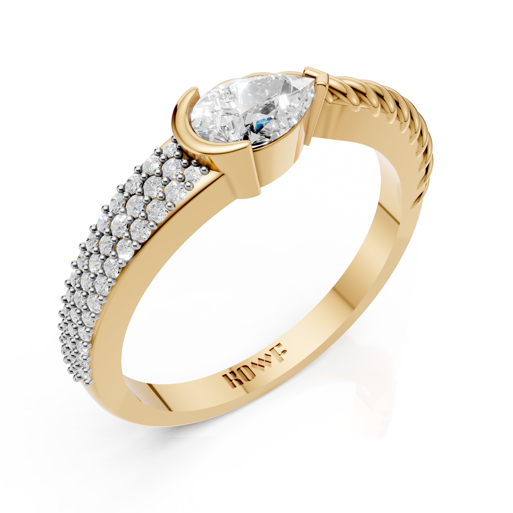 Twisted Solitaire Ring