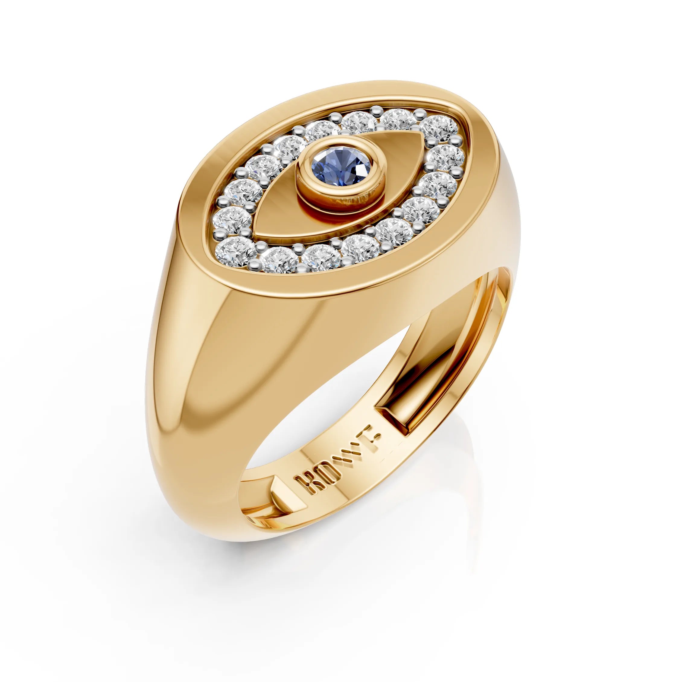 Evil Eye Signet Ring