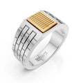 Metro Block Two-Tone Ring