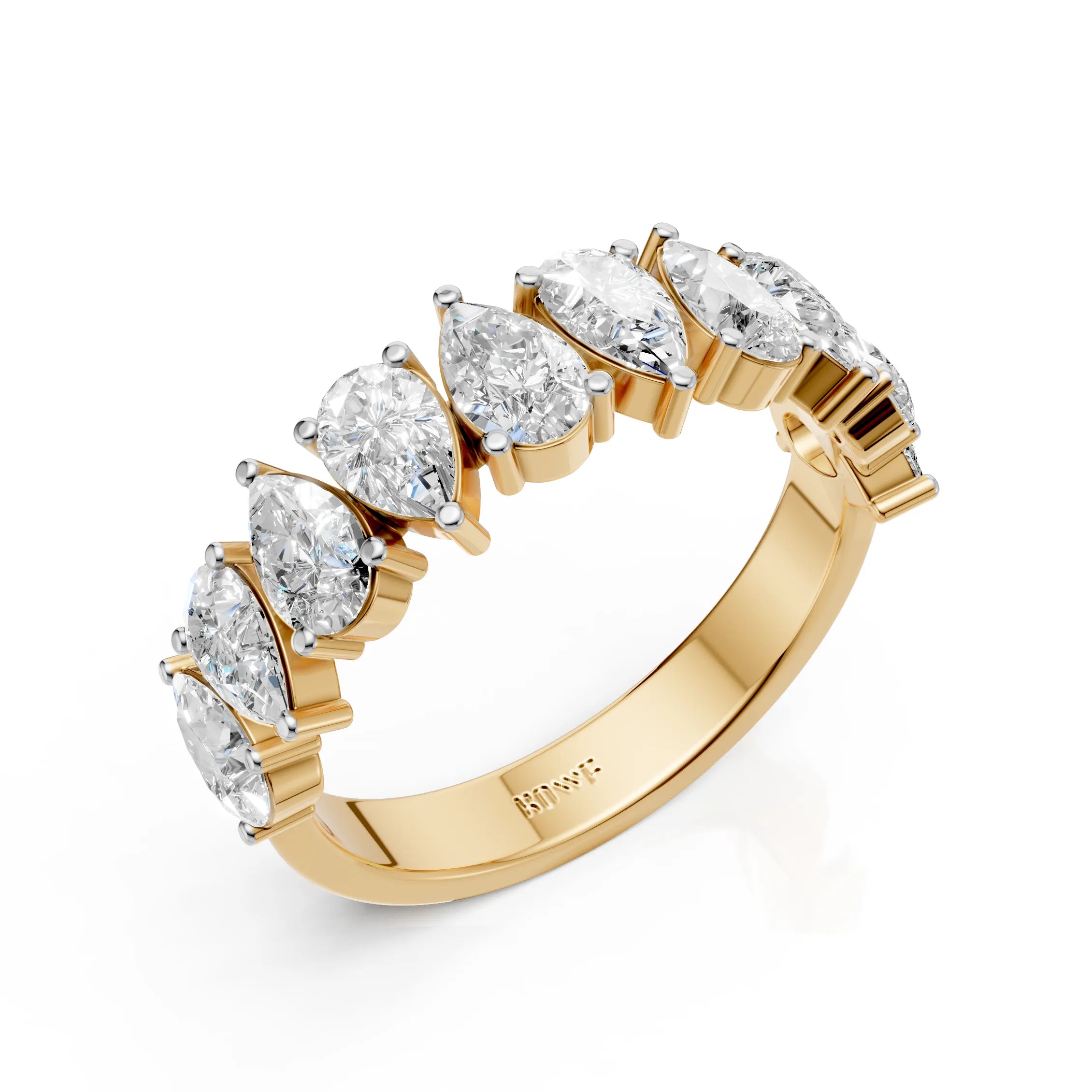 Pear-Cut Eternity Band Ring