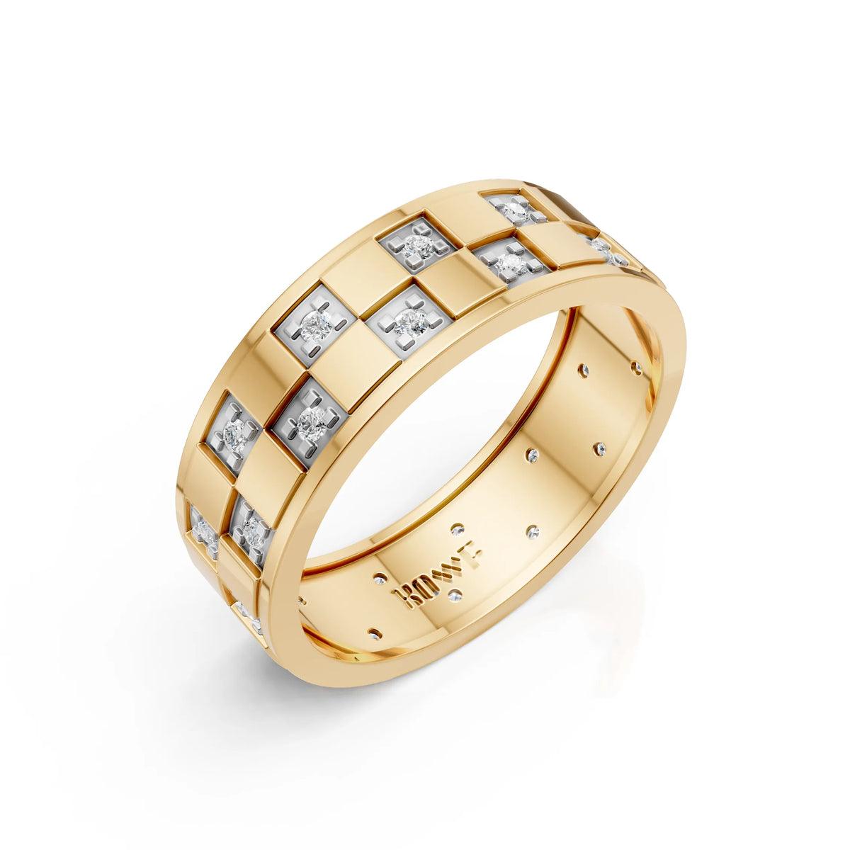 Geometric Diamond Panel Band