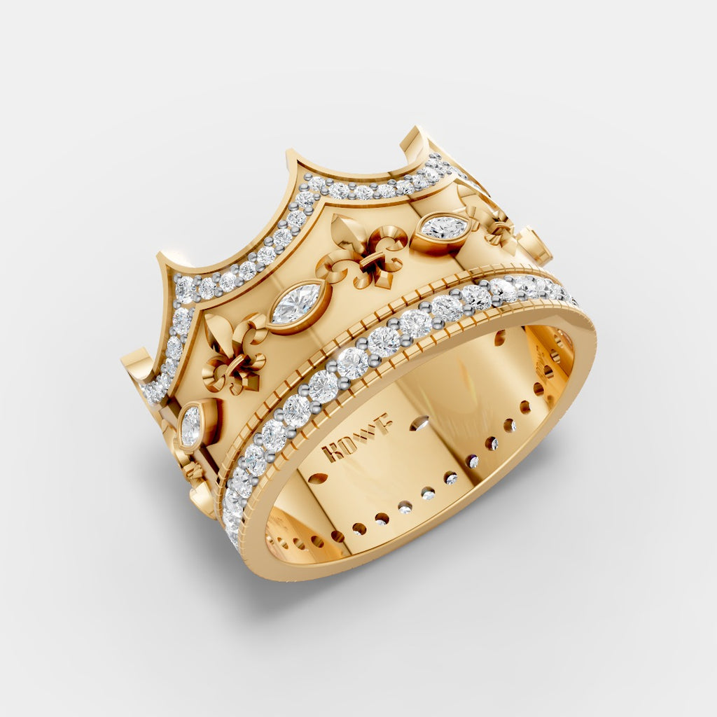 Royal Crown Ring with – Regal Elegance for Everyday Kings