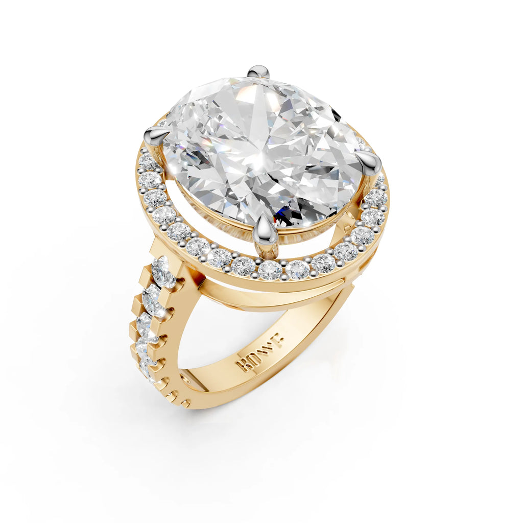 Oval Cut Diamond Statement Ring