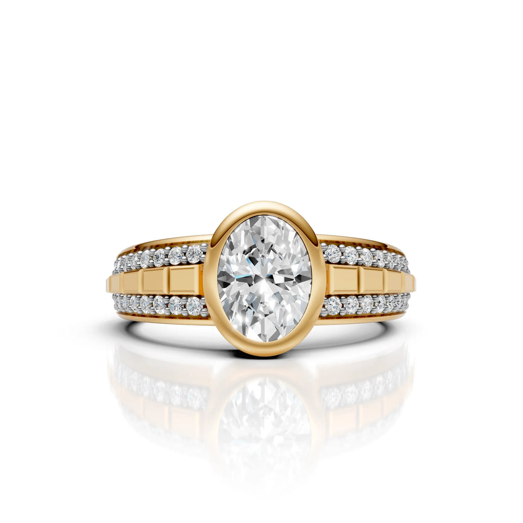 Halo Bezel Diamond Ring