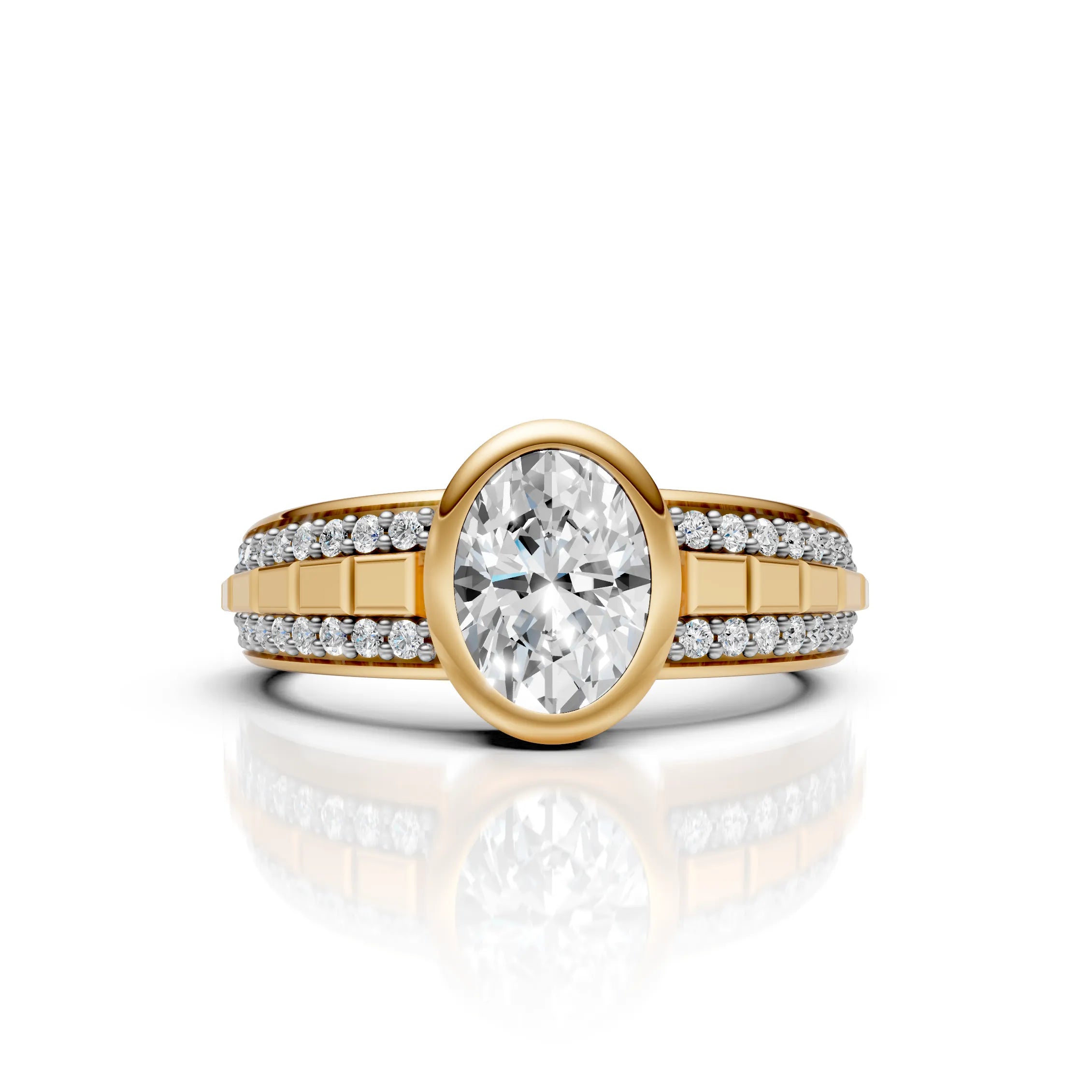 Halo Bezel Diamond Ring