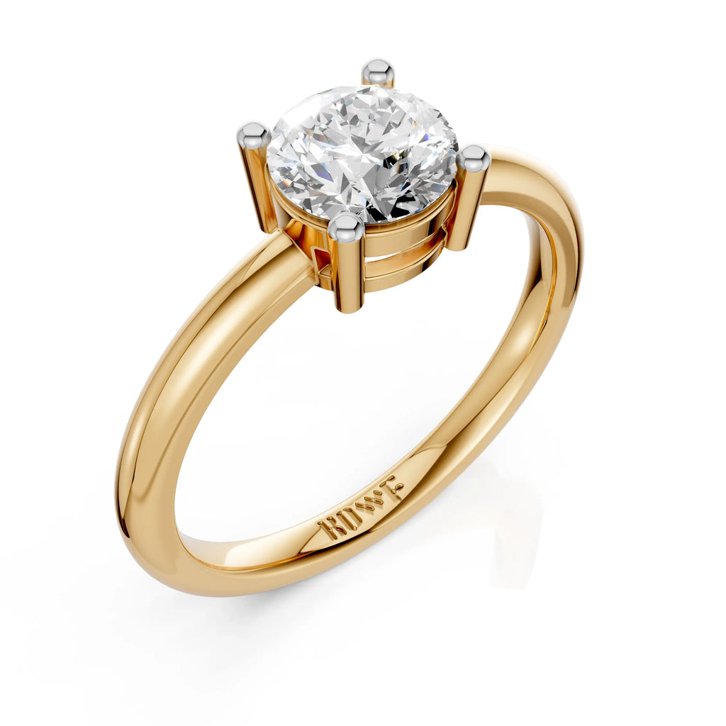 Luxury Round Diamond Solitaire Ring