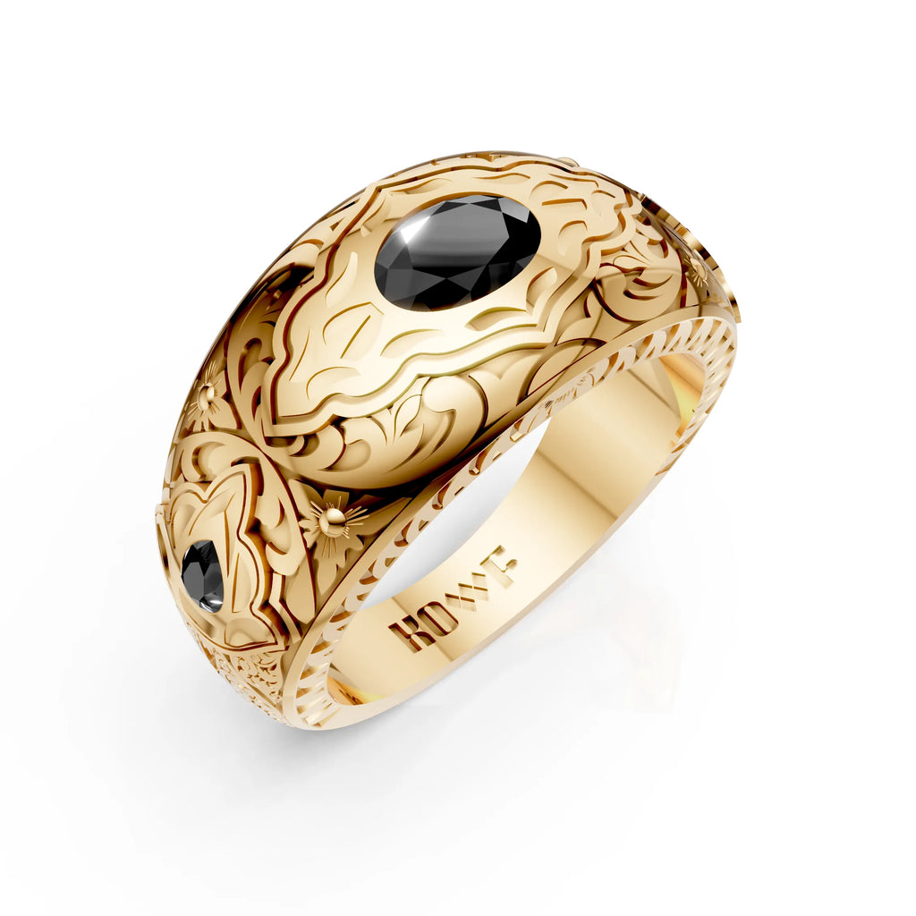 Royal Noir Signet Ring
