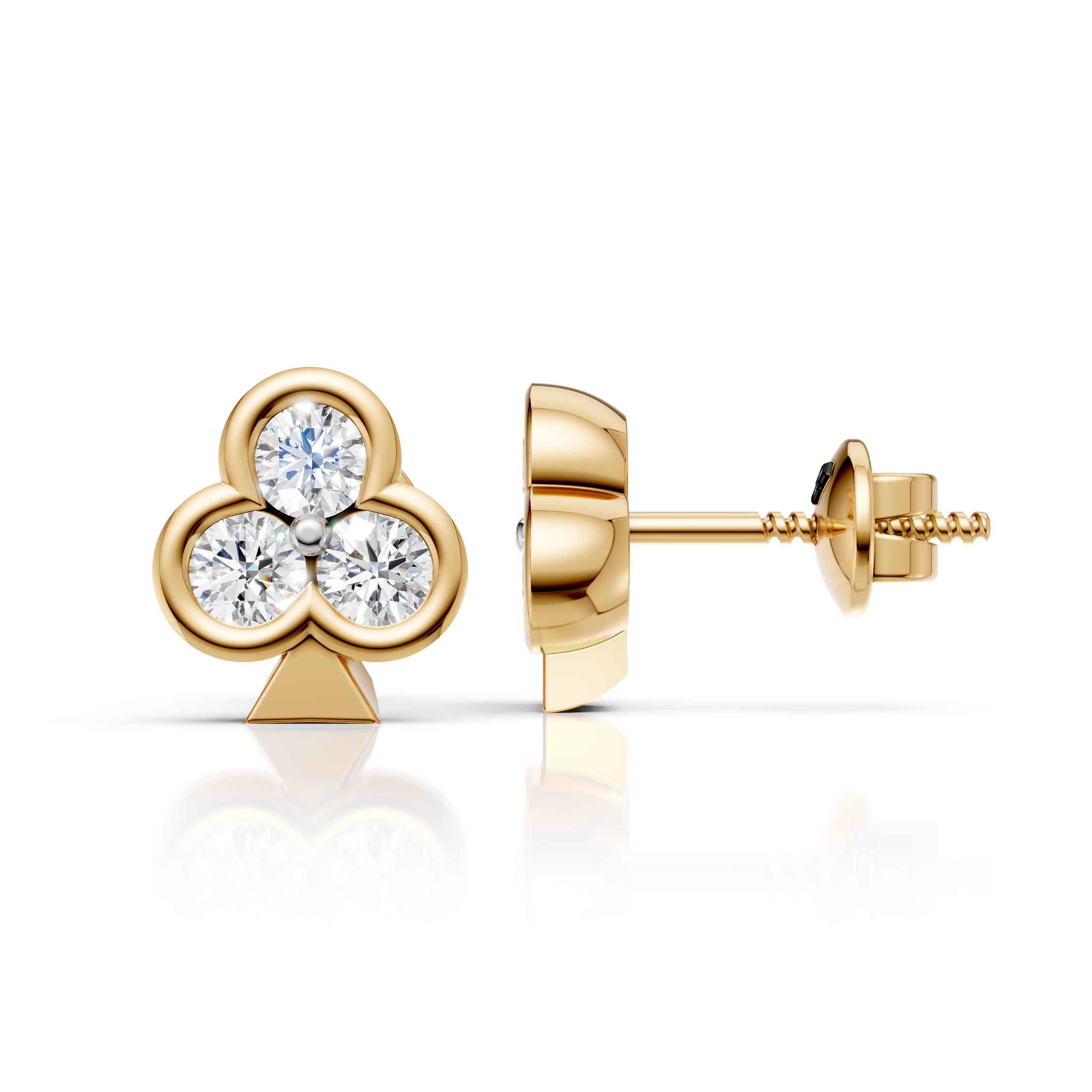 Trinity Trillion Earrings (1 Pair)